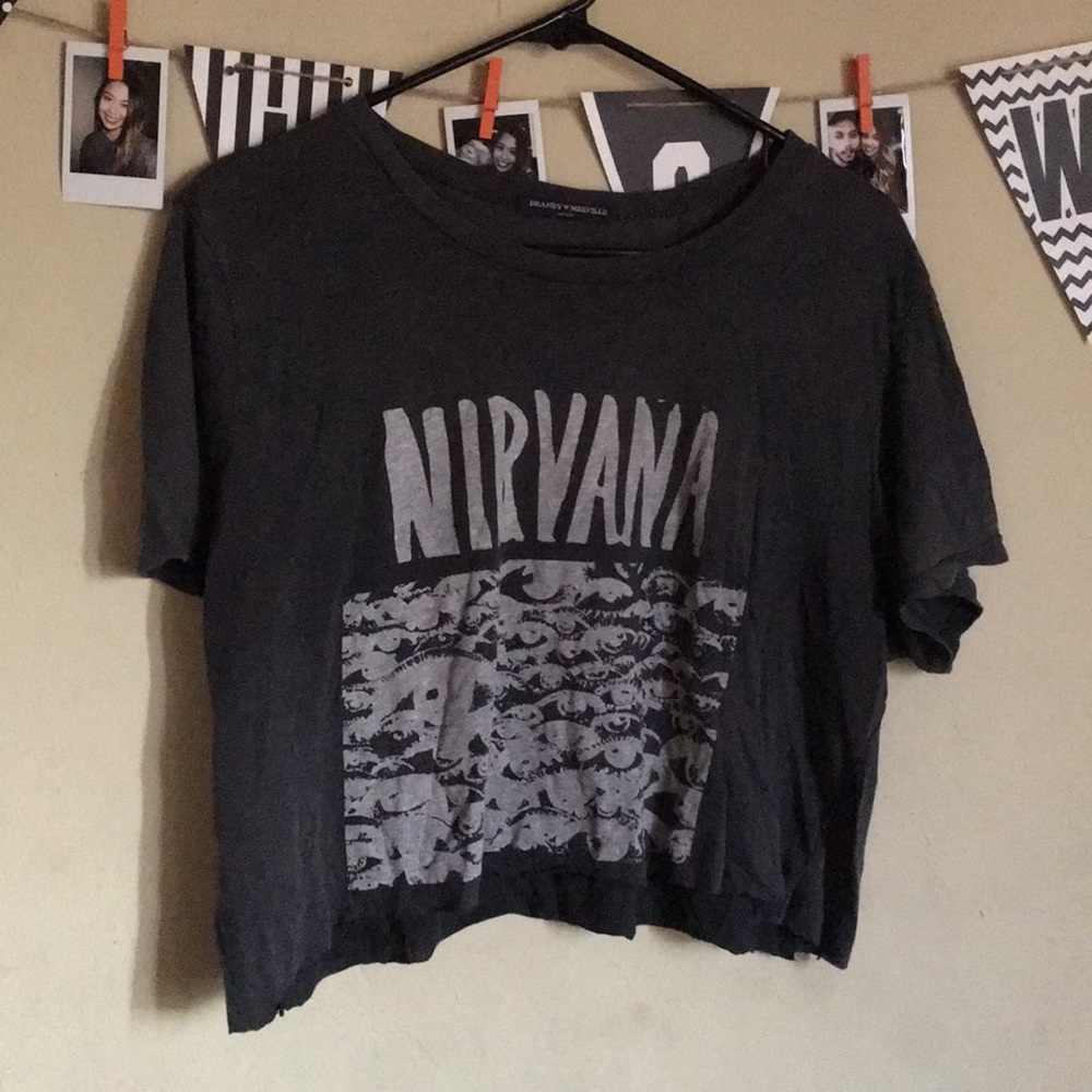 Brandy Melville cropped Nirvana tee